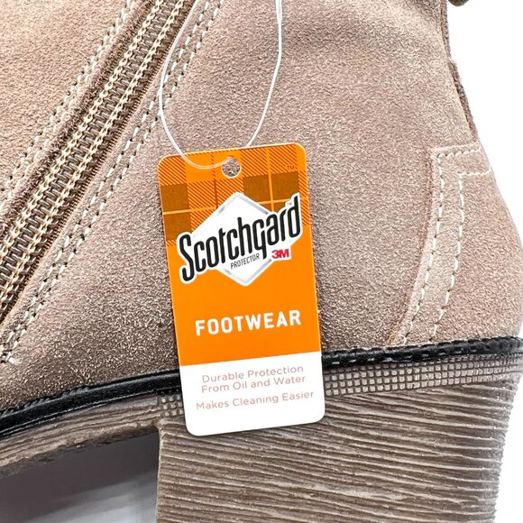 7.5AA 7.5N NARROW WIDTH Propet Light Brown Taupe Suede Leather Boots Shoes - Picture 12 of 15